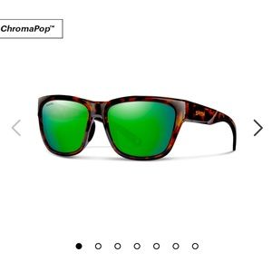 New, Smith Sunglasses - Joya - ChromoPop Glass Polarized Green Mirror Lens